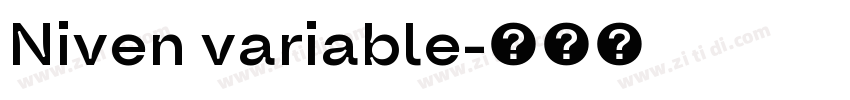 Niven variable字体转换